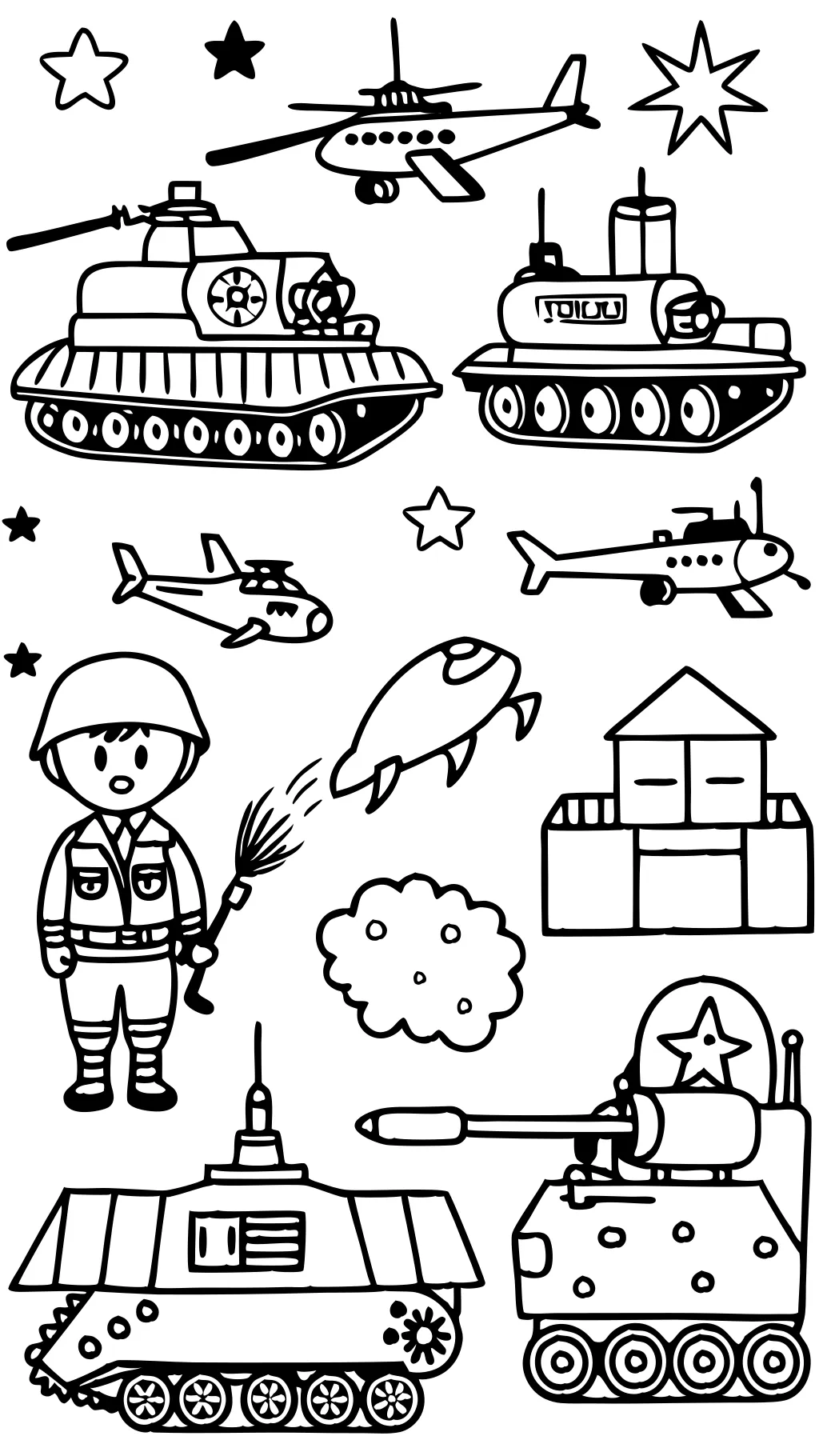 coloriages militaires